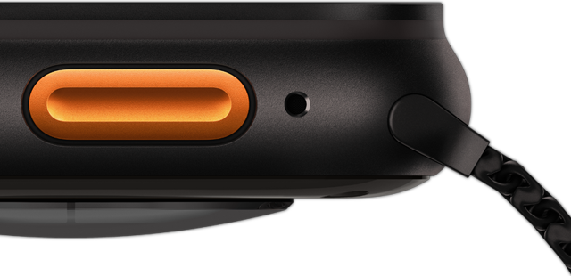 Przycisk czynności wyraźnie widoczny na ujęciu z boku