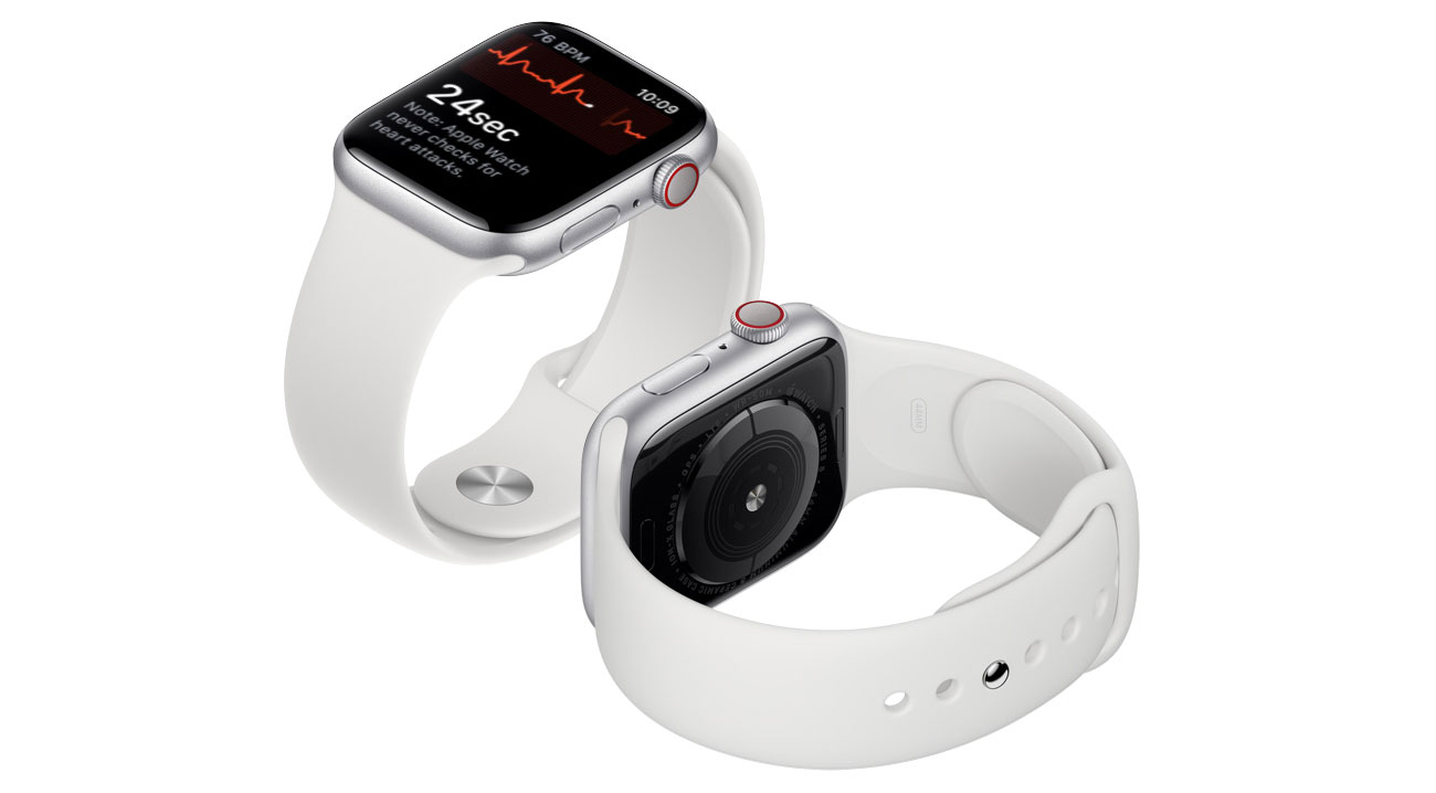 Apple Watch 5 monitorowanie zdrowia czujnik EKG