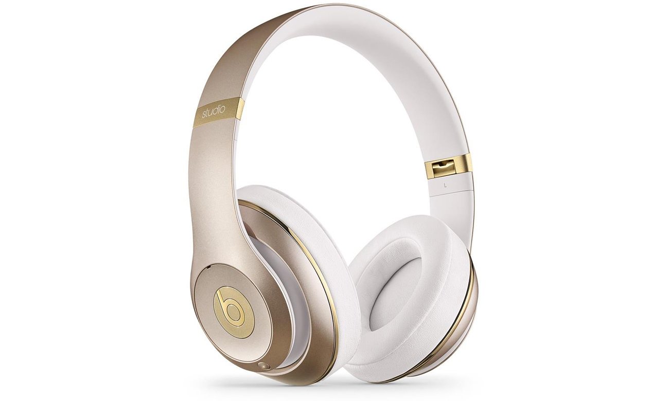 Słuchawki Apple Beats Studio Over-Ear Złote Technologia ANC