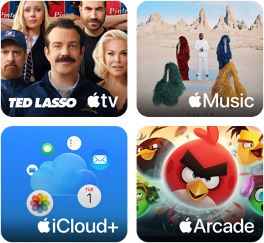 iPad, oferta promocyjna Apple One, kup dowolnego nowego iPada i skorzystaj z trzech bezpłatnych miesięcy Apple One z dostępem do usług Apple TV, Apple Music, iCloud+ i Apple Arcade