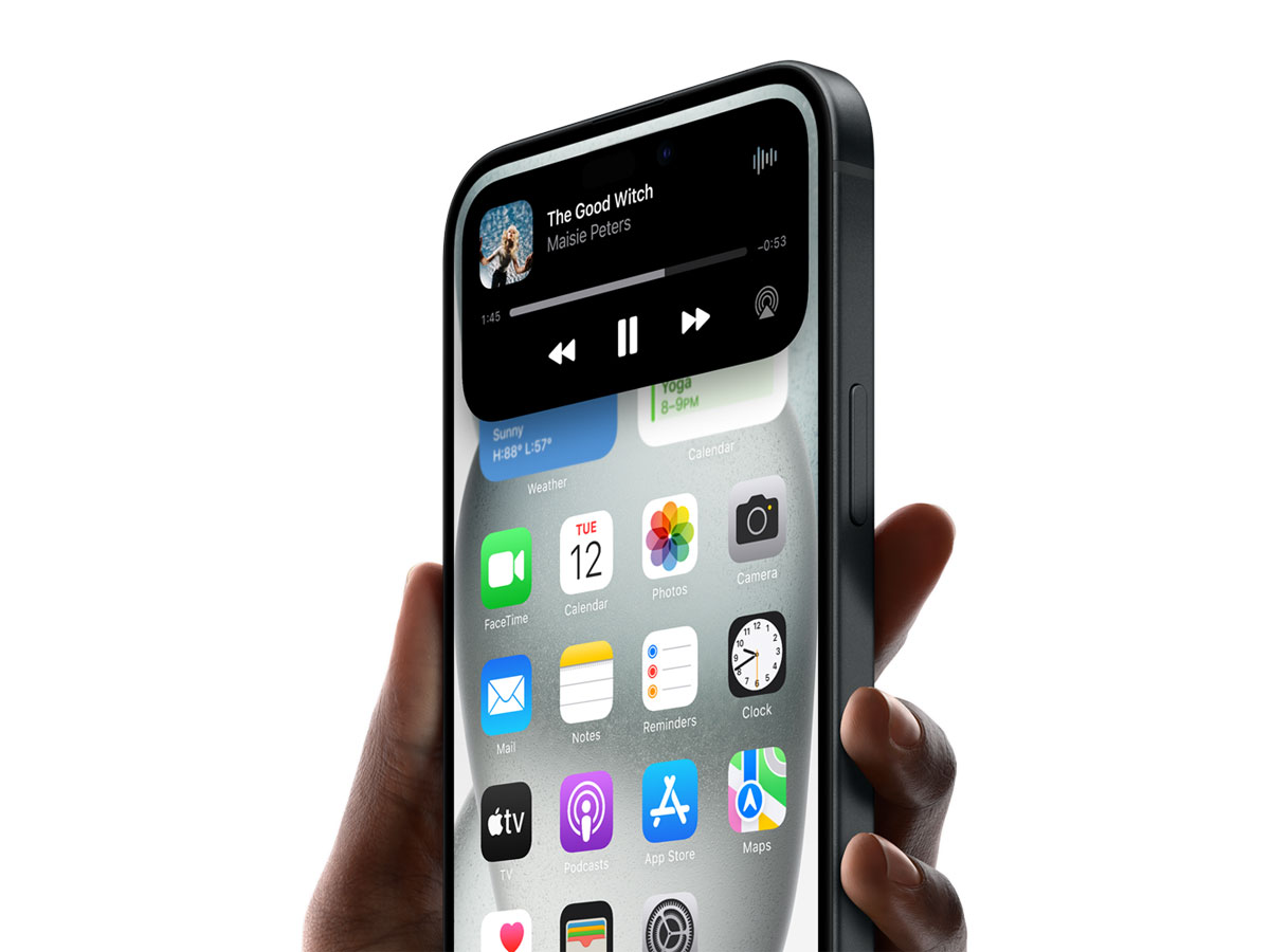 Apple iPhone 15 128GB Plus Black dynamic island