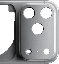 iPhone 17 Pro, tył obudowy unibody z kutego aluminium