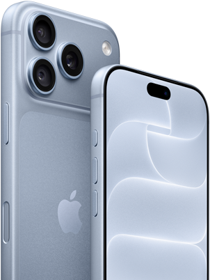 iPhone 18 Pro, kolor błękit lodowca, przód i tył obudowy z warstwą Ceramic Shield, system trzech aparatów