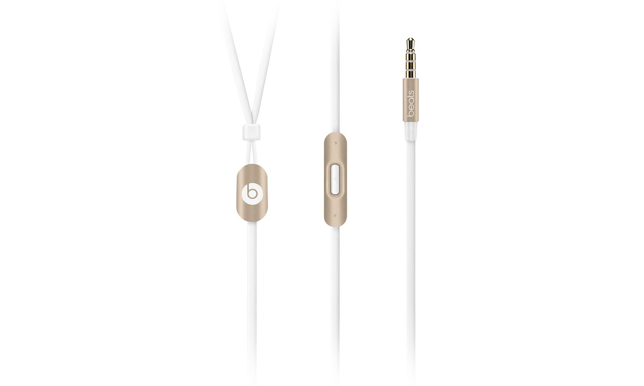 Słuchawki przewodowe Apple urBeats In-Ear New złote pilot i złącze