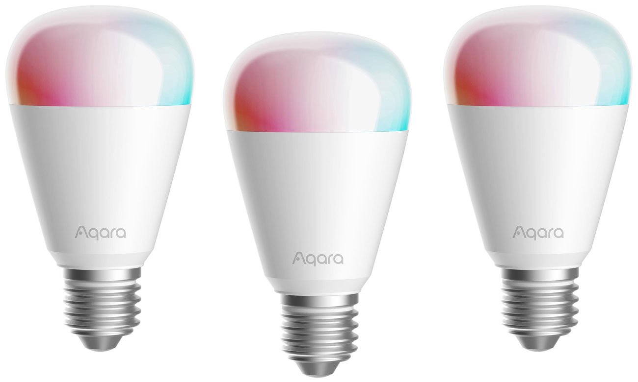 Zestaw 3x inteligentna żarówka Aqara LED Bulb T2 (RGB CCT, E27)