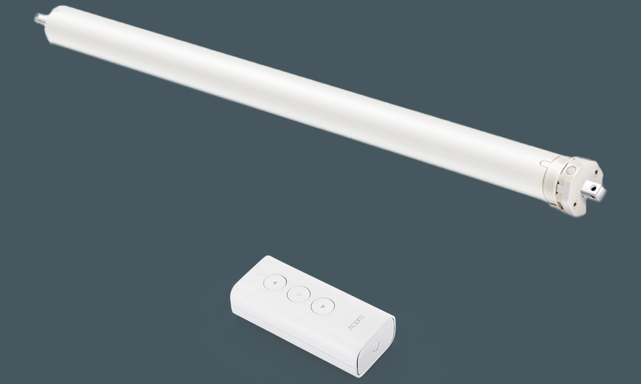 Inteligentny silnik do zasłon Aqara Curtain Rolling Shutter Motor - Grafika z tłem
