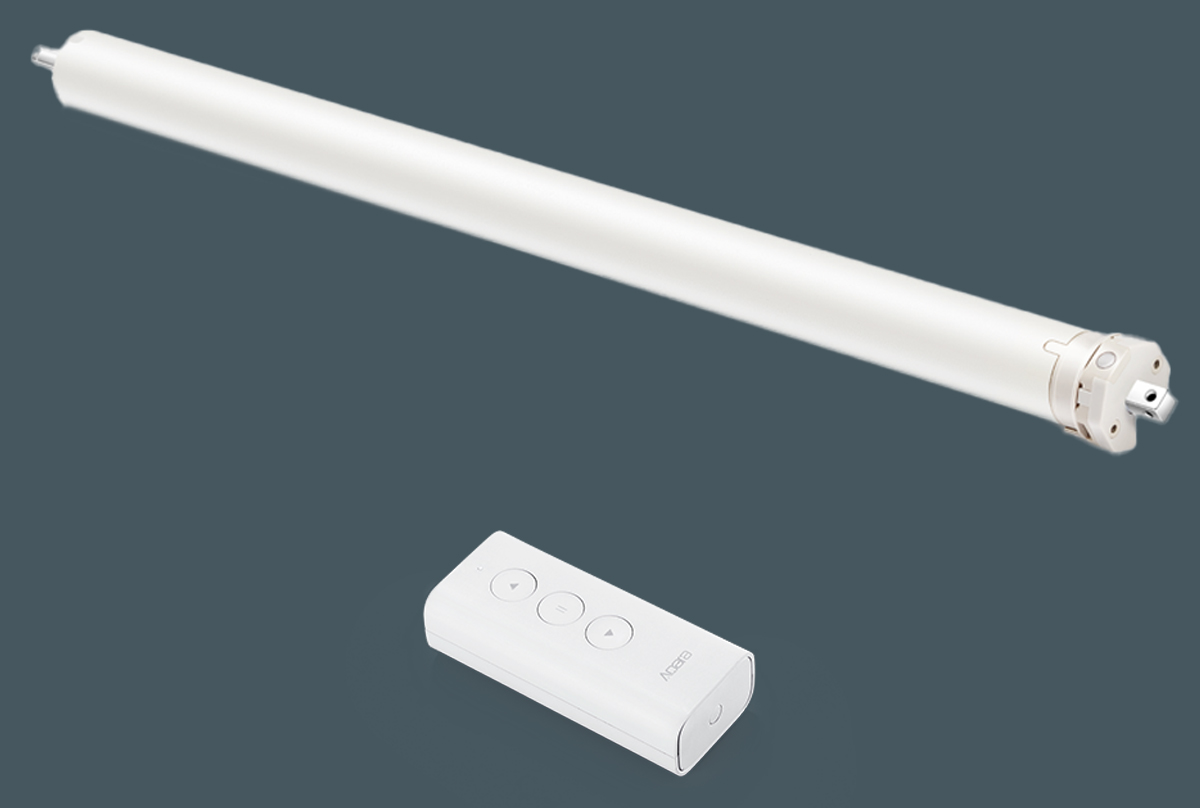 Inteligentny silnik do zasłon Aqara Curtain Rolling Shutter Motor - Grafika z tłem