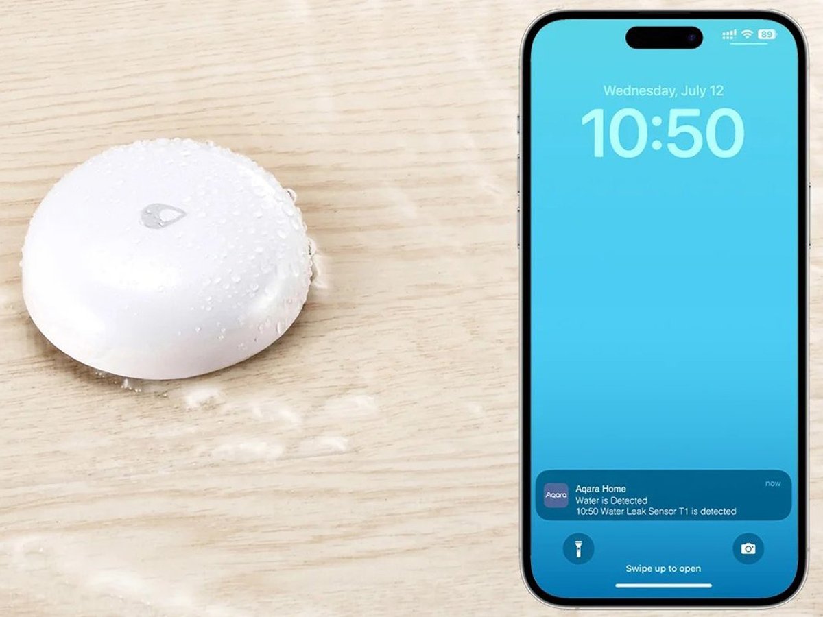 Czujnik zalania Aqara Water Leak Sensor T1 - Grafika lifestyle