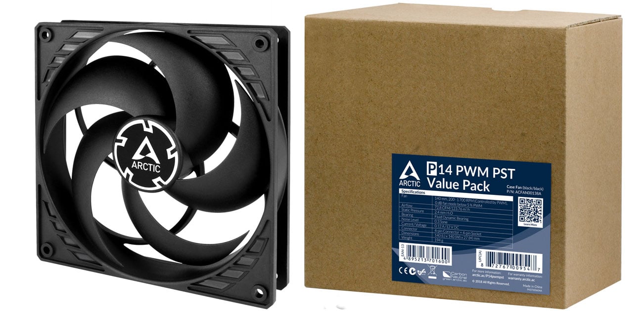 Arctic P14 PWM PST z opakowaniem