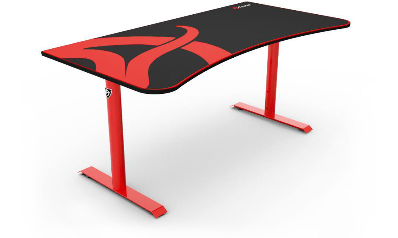 Biurko dla gracza Arozzi Arena Gaming Desk Czarno-czerwone