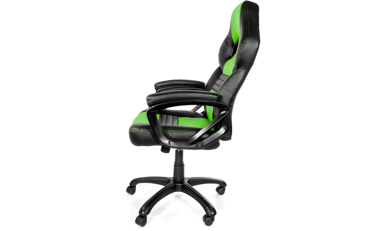 Fotel dla gracza Arozzi MONZA-GN widok z boku