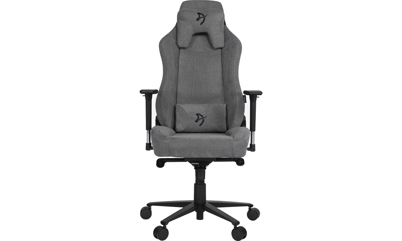 Fotel gamingowy Arozzi Vernazza Soft Fabric Popielaty - Widok od przodu