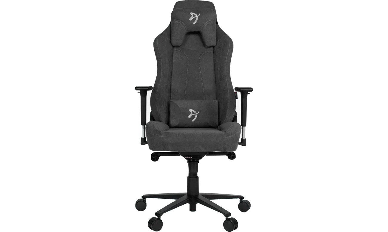 Fotel gamingowy Arozzi Vernazza Soft Fabric Ciemnoszary - Widok od przodu