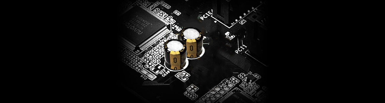 ASRock A320M-DVS R3.0 Kondensatory audio