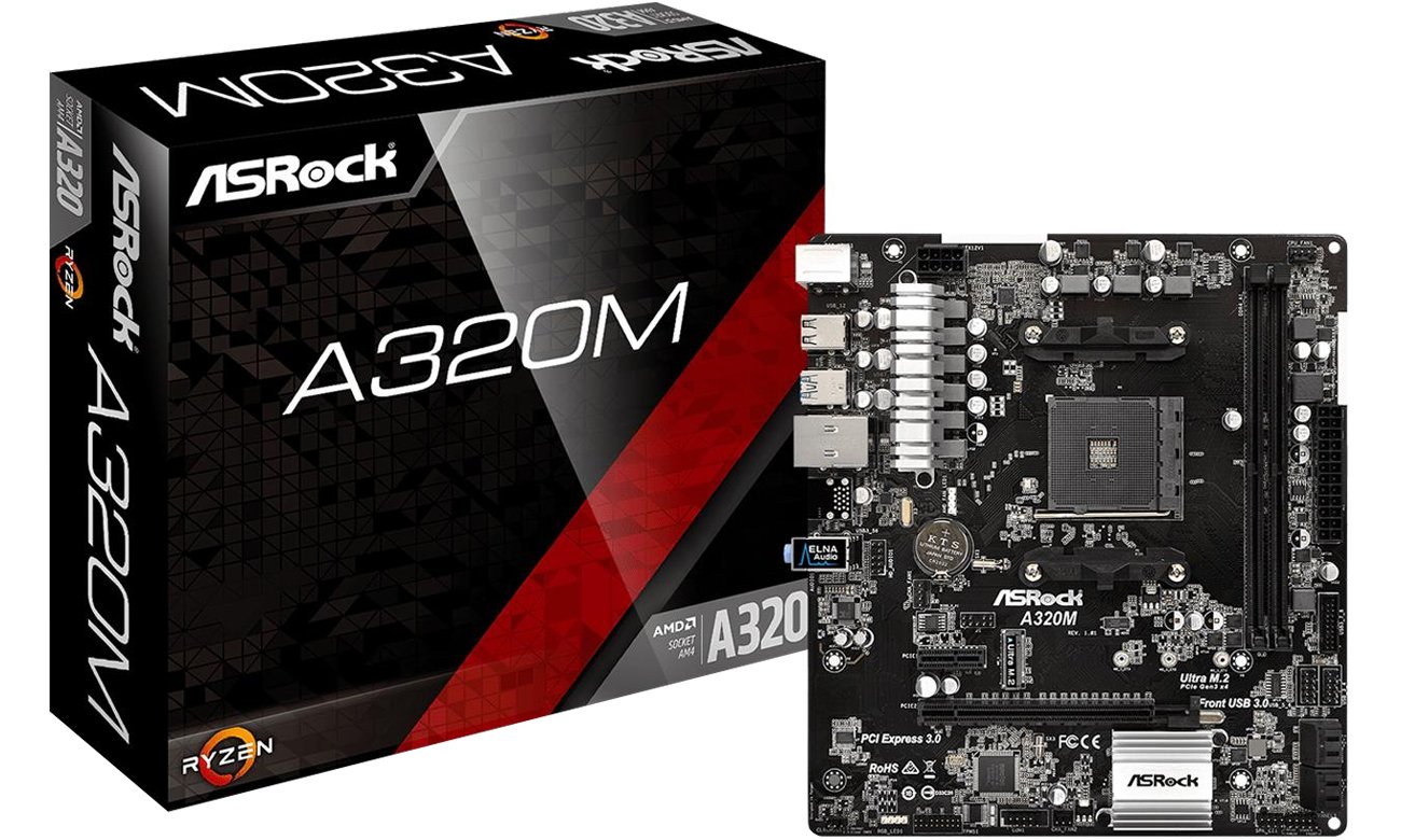 Płyta główna ASRock A320M AM4 Ryzen