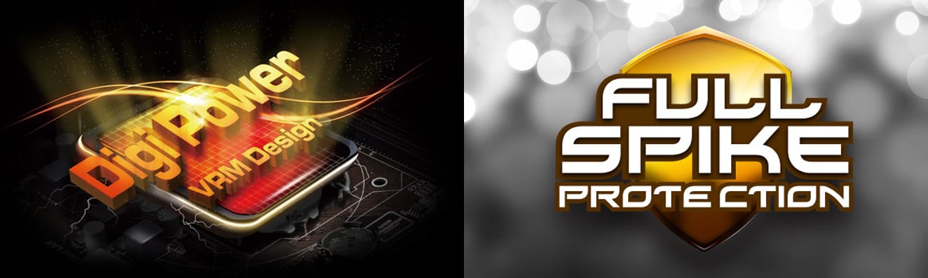 ASRock A320M Pro4 Digi Power PWM Full Spike Protection