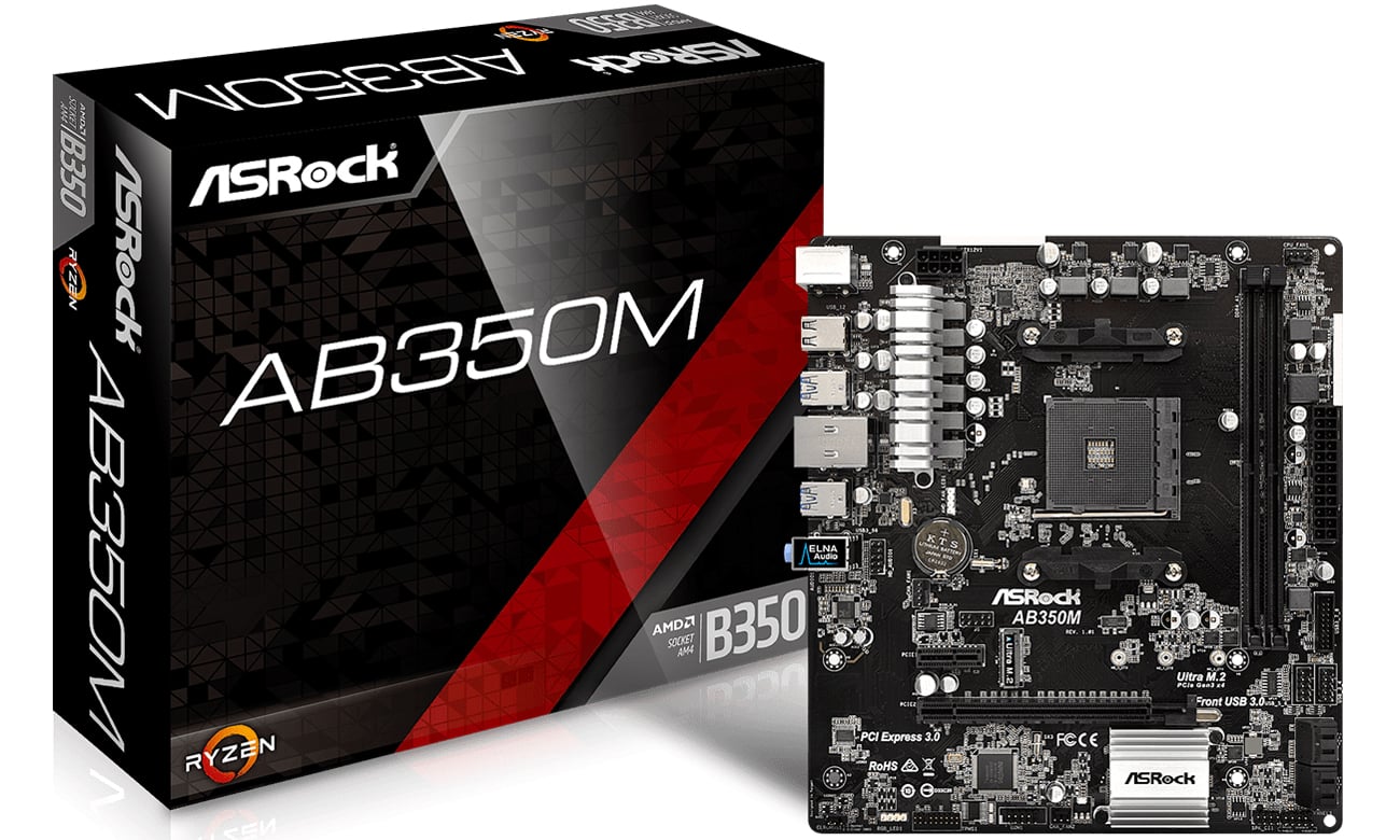 Płyta główna ASRock AB350M Pudełko