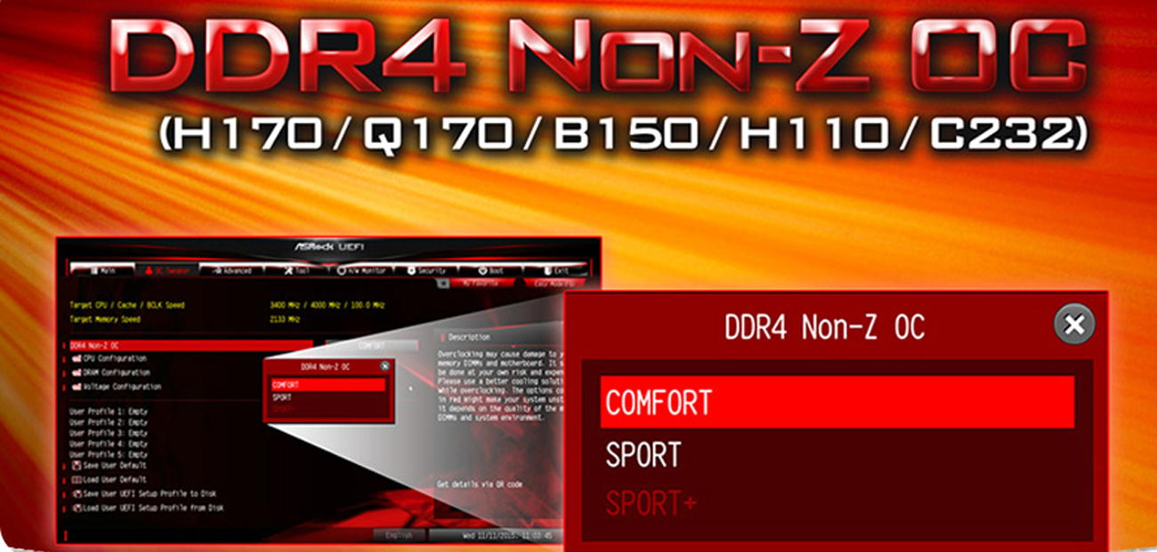 ASRock B150M PRO4 Wydajność pamięci DDR4