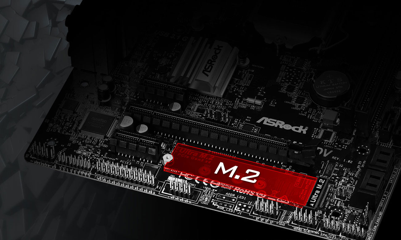 ASRock B360M-HDV Złącze Ultra M.2