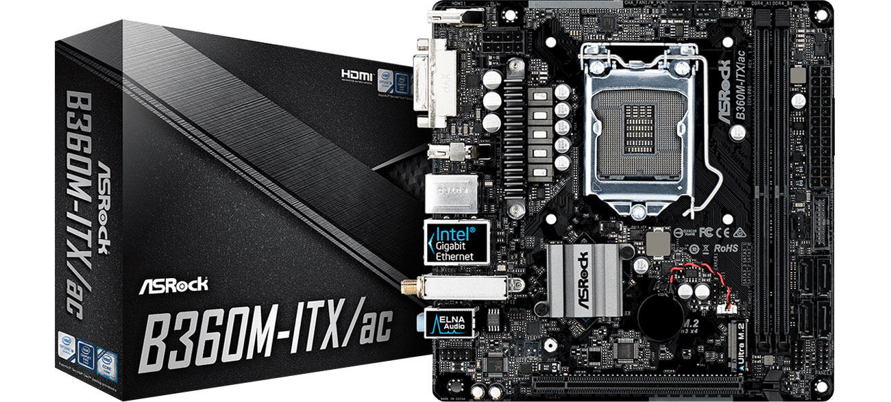 Płyta główna Socket 1151 ASRock B360M-ITX/AC