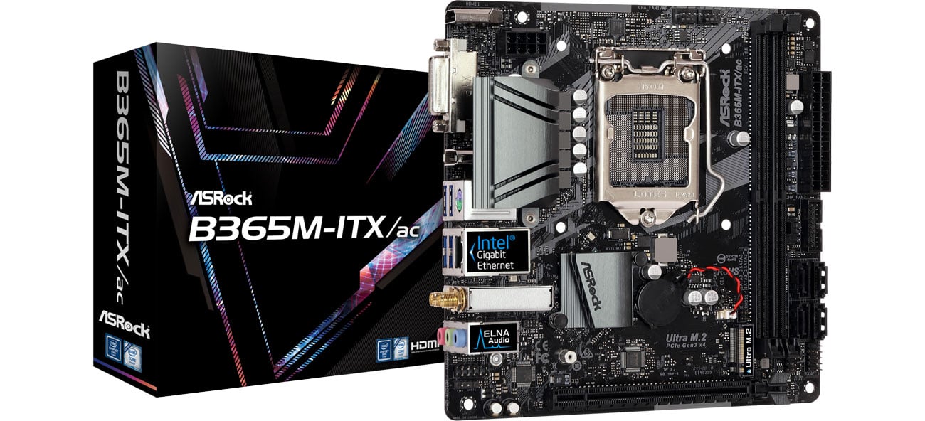 Płyta główna Socket 1151 ASRock B365M-ITX/ac