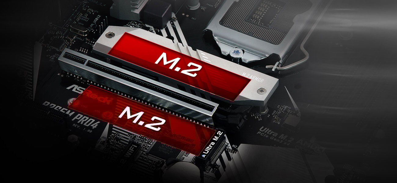 ASRock B365M Pro4 Złącza M.2