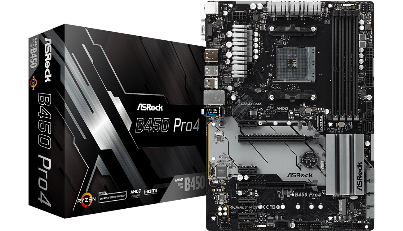 Płyta główna Socket AM4 ASRock B450 Pro4