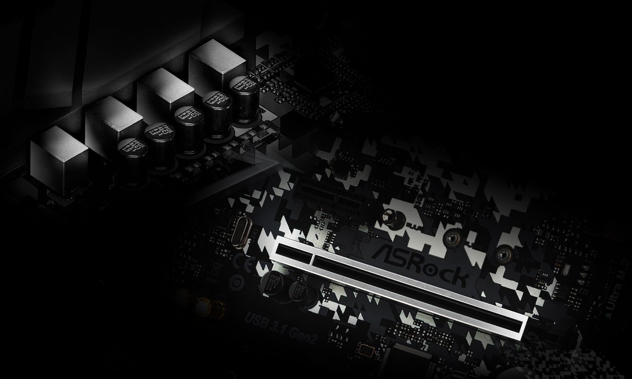 ASRock B450M Steel Legend - Sekcja zasilania, PCI-E Steel Slot