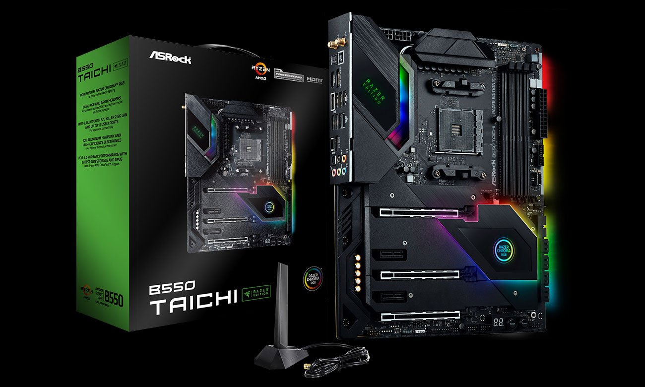 Płyta główna Socket AM4 ASRock B550 Taichi Razer Edition