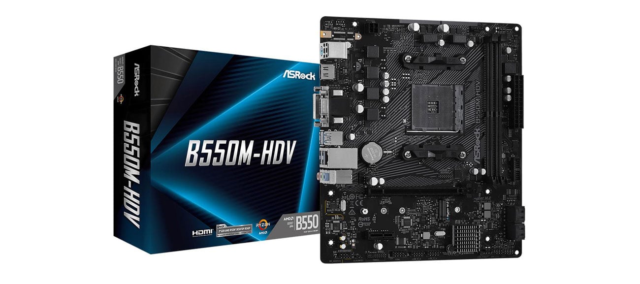 ASRock B550M-HDV - Płyty główne Socket AM4 - Sklep komputerowy - x-kom.pl