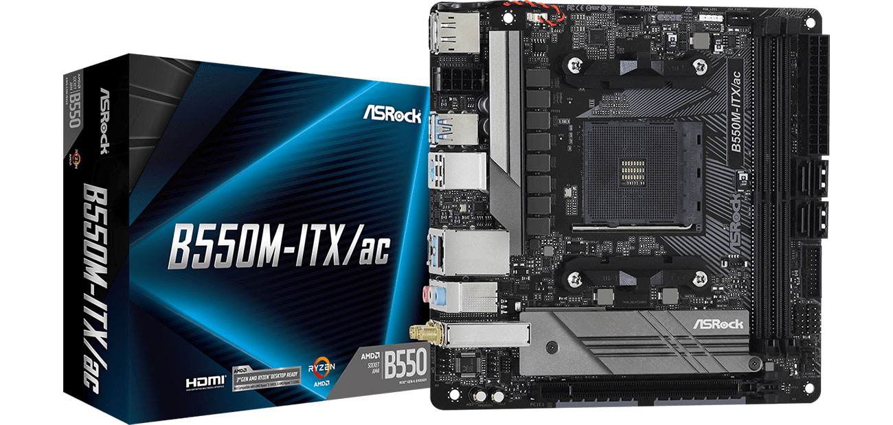 Płyta główna Socket AM4 ASRock B550M-ITX/ac