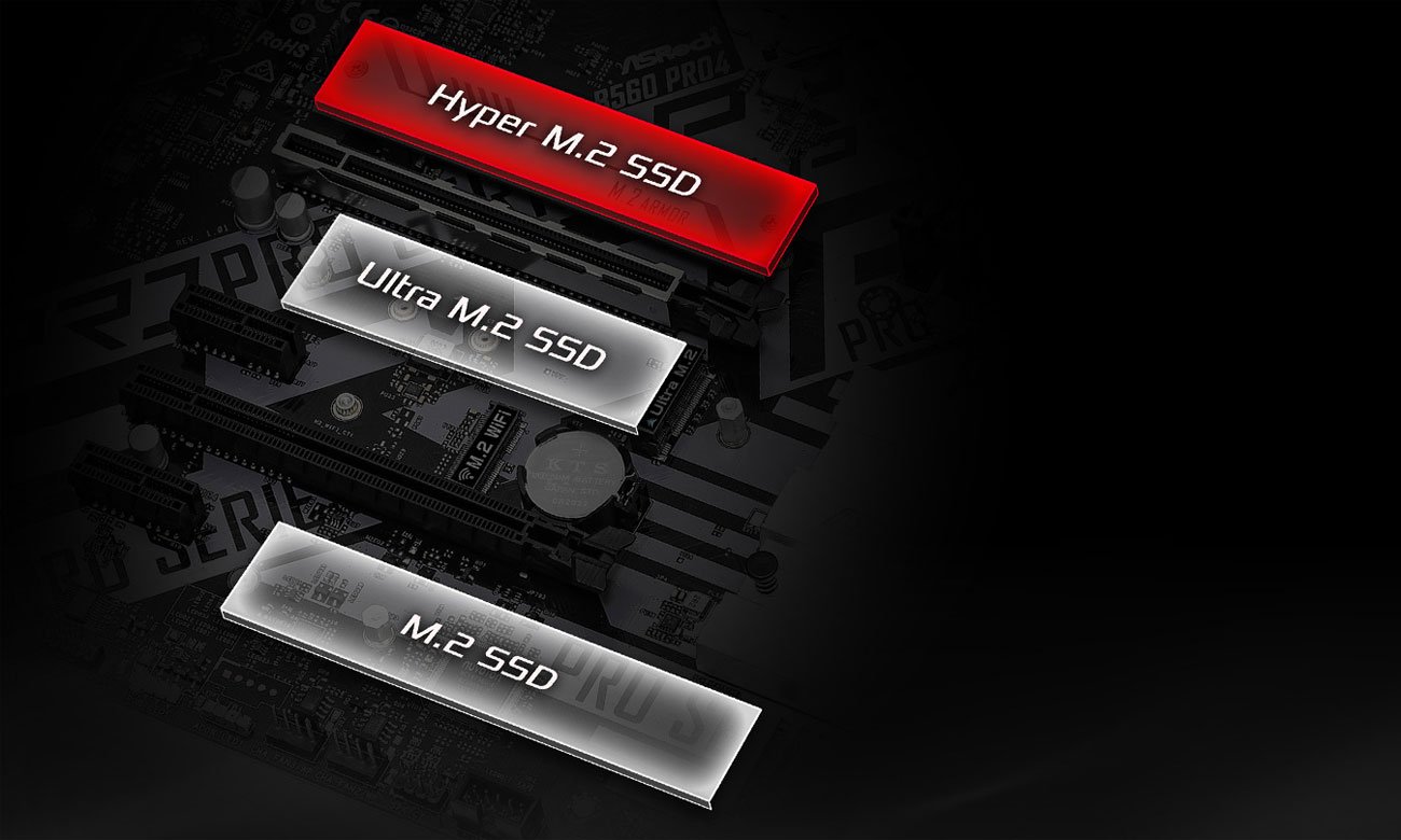 ASRock B560 Pro4 - Złącza M.2