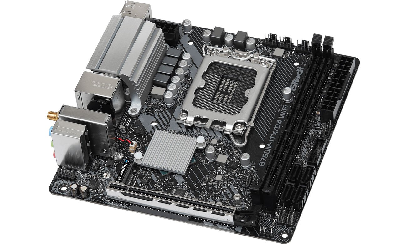 ASRock B760M-ITX Wi-Fi DDR4 Złącza