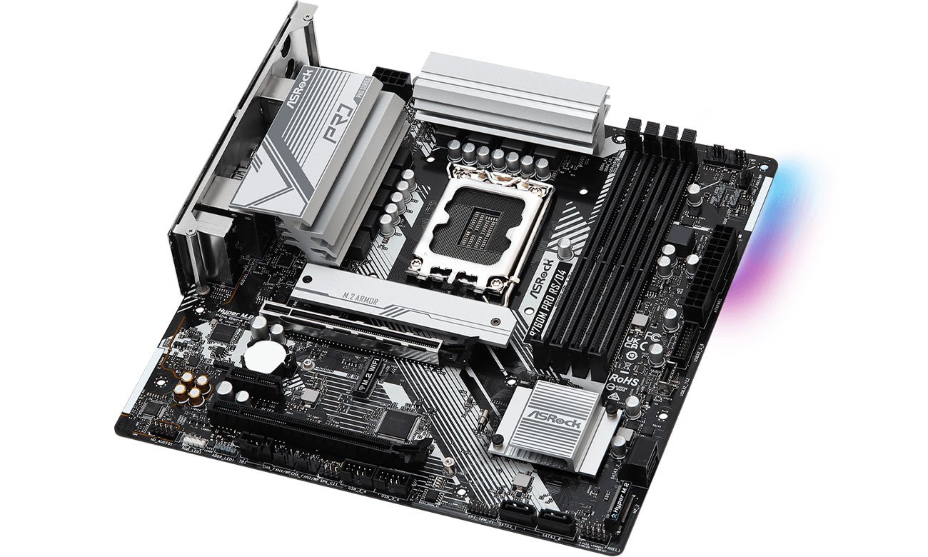 ASRock B760M Pro RS DDR4 Złącza