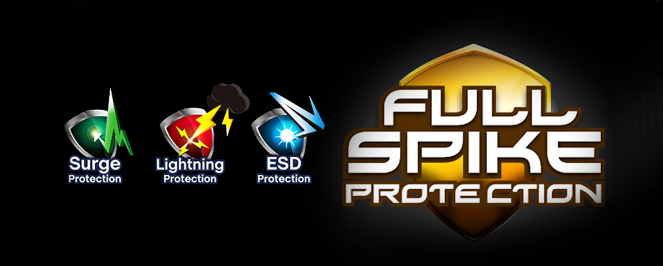 ASRock B85M-HDS R2.0 Full Spike Protection