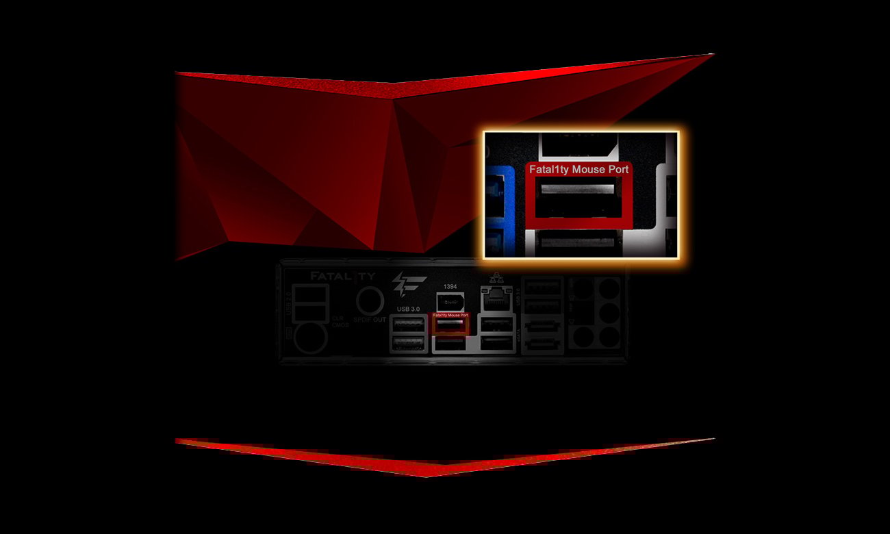 Płyta główna ASRock FATAL1TY Z170 GAMING K4 - Fatal1ty port