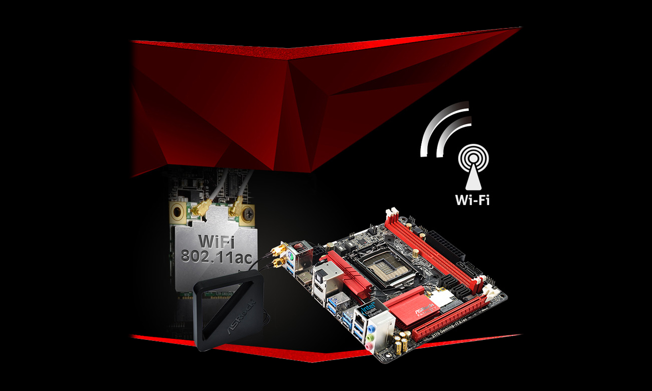 2T2R 802.11ac WiFi Dual-Band (2.4/5 GHz)
