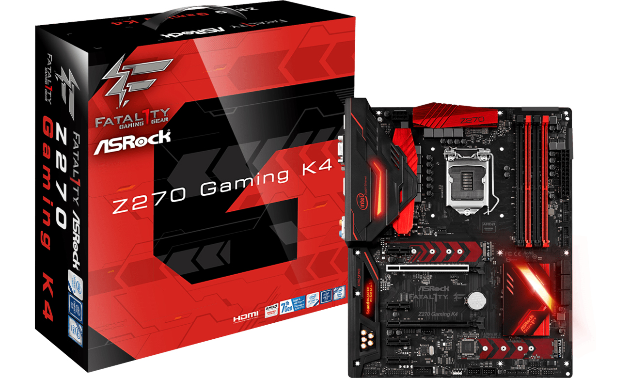 Płyta główna Socket 1151 ASRock FATAL1TY Z270 GAMING K4 (2xPCI-E DDR4 USB3/M.2)