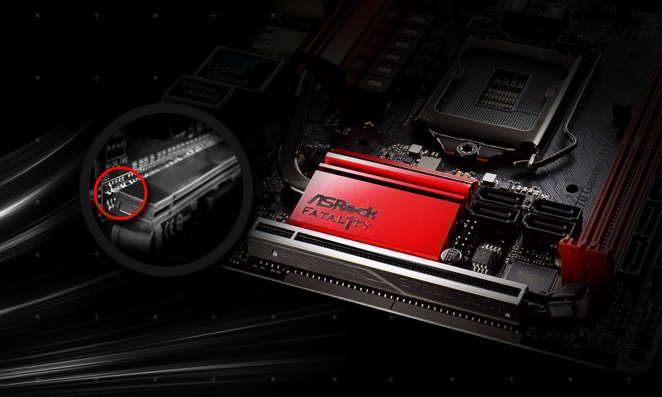 ASRock FATAL1TY Z270 GAMING-ITX/AC PCIe Steel Slots