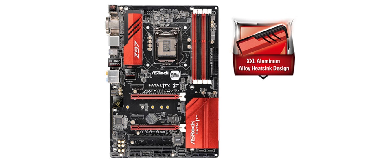 ASRock FATAL1TY Z97X KILLER/3.1 radiatory XXL