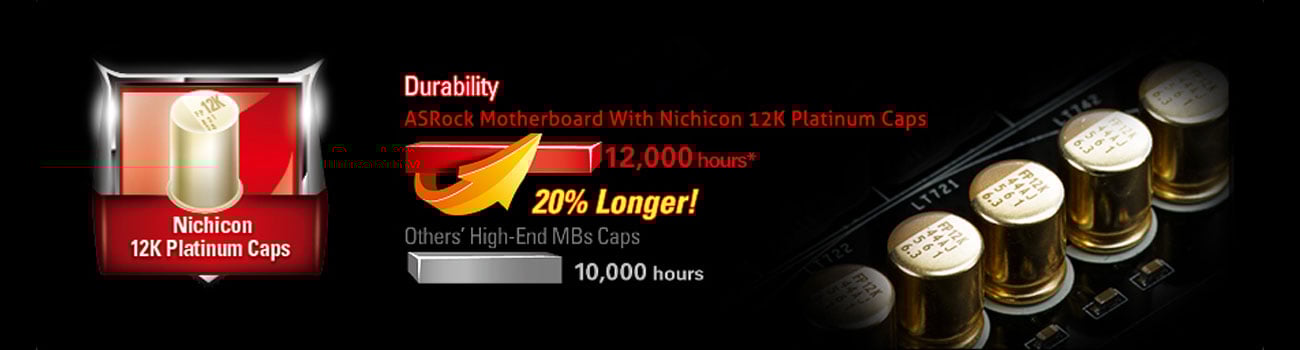 ASRock FATAL1TY Z97X KILLER/3.1 kondensatory