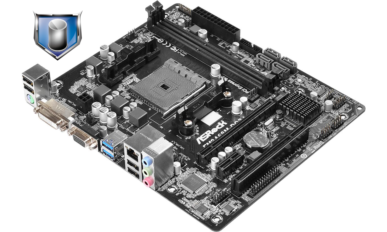 ASRock FM2A68M-DG3+ kondensatory