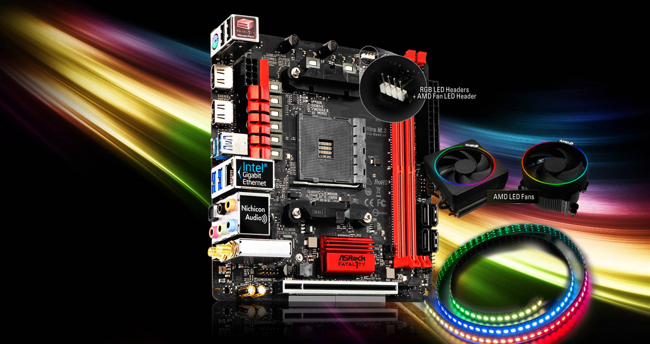 ASRock Fatal1ty X370 Gaming-ITX/ac RGB LED