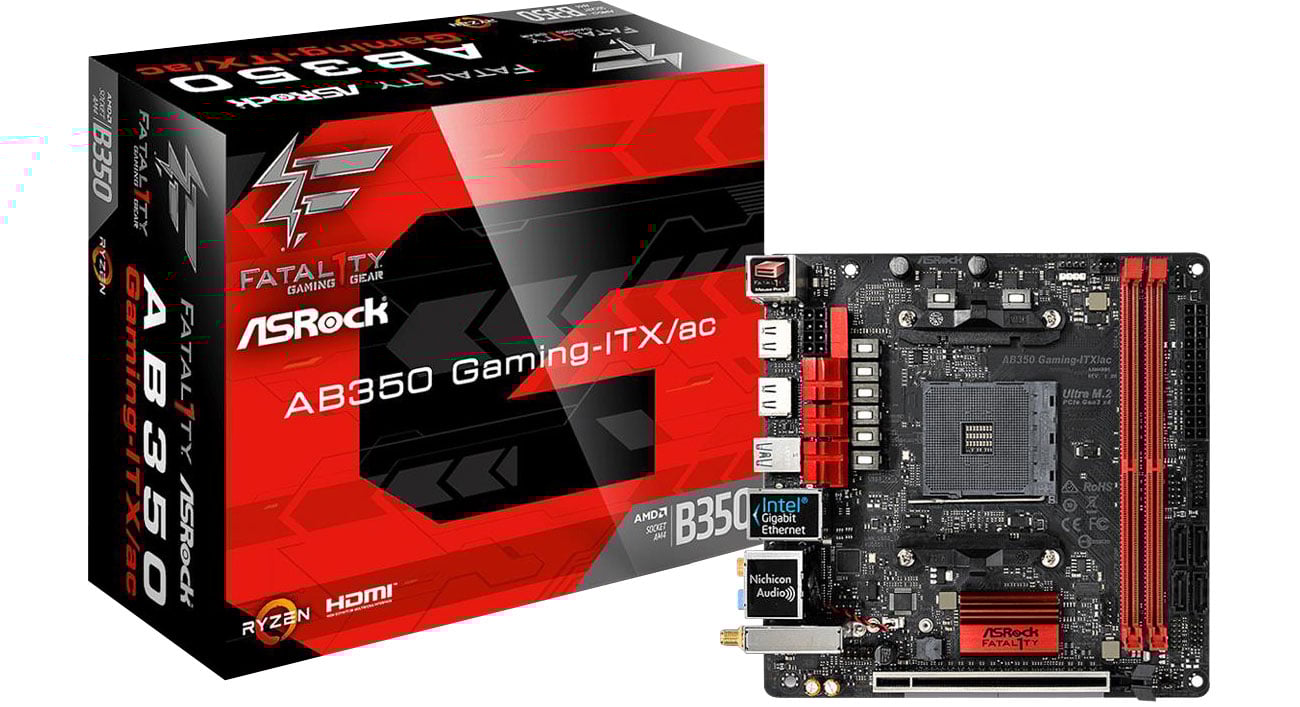 Płyta główna Socket AM4 ASRock Fatal1ty AB350 Gaming-ITX/AC