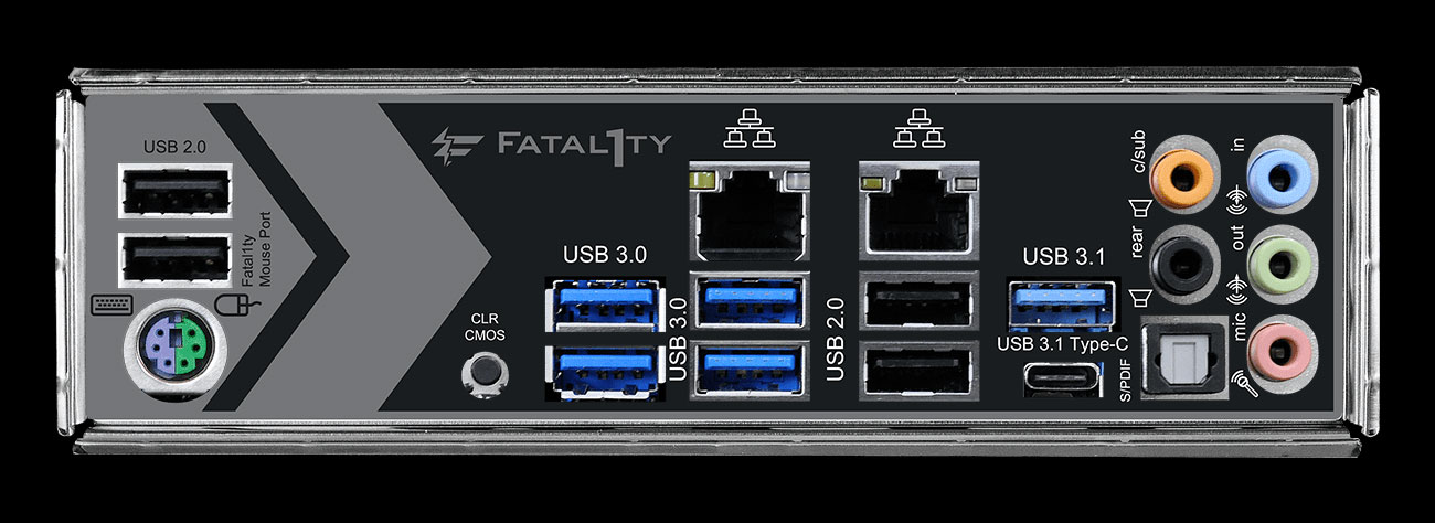 ASRock Fatal1ty X299 Gaming K6 Złącza USB