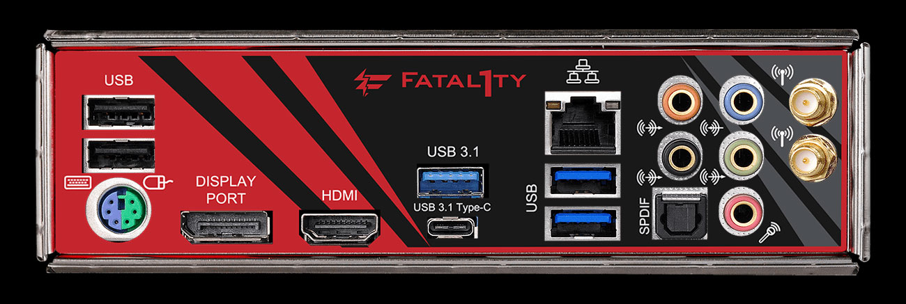 ASRock Fatal1ty X470 Gaming-ITX/ac Porty USB