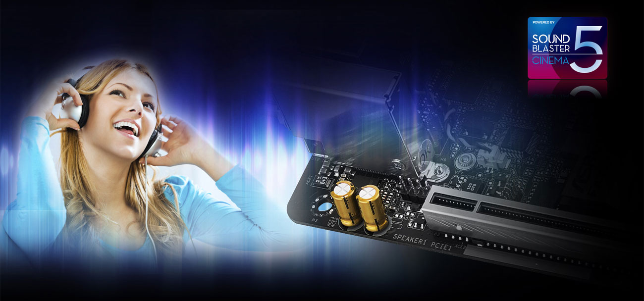 ASRock Fatal1ty X470 Gaming-ITX/ac Dźwięk Sound Blaster Cinema 5