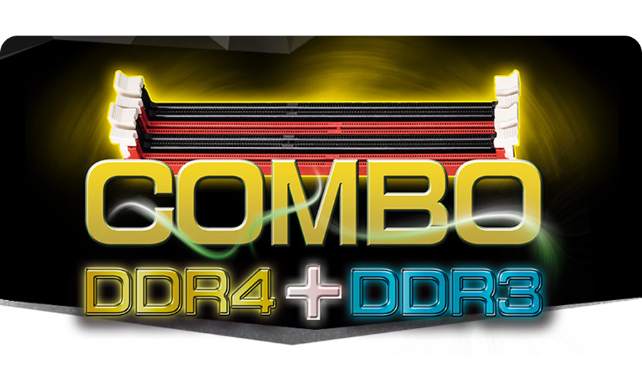 Obsługa 2x DDR4 / 2x DDR3