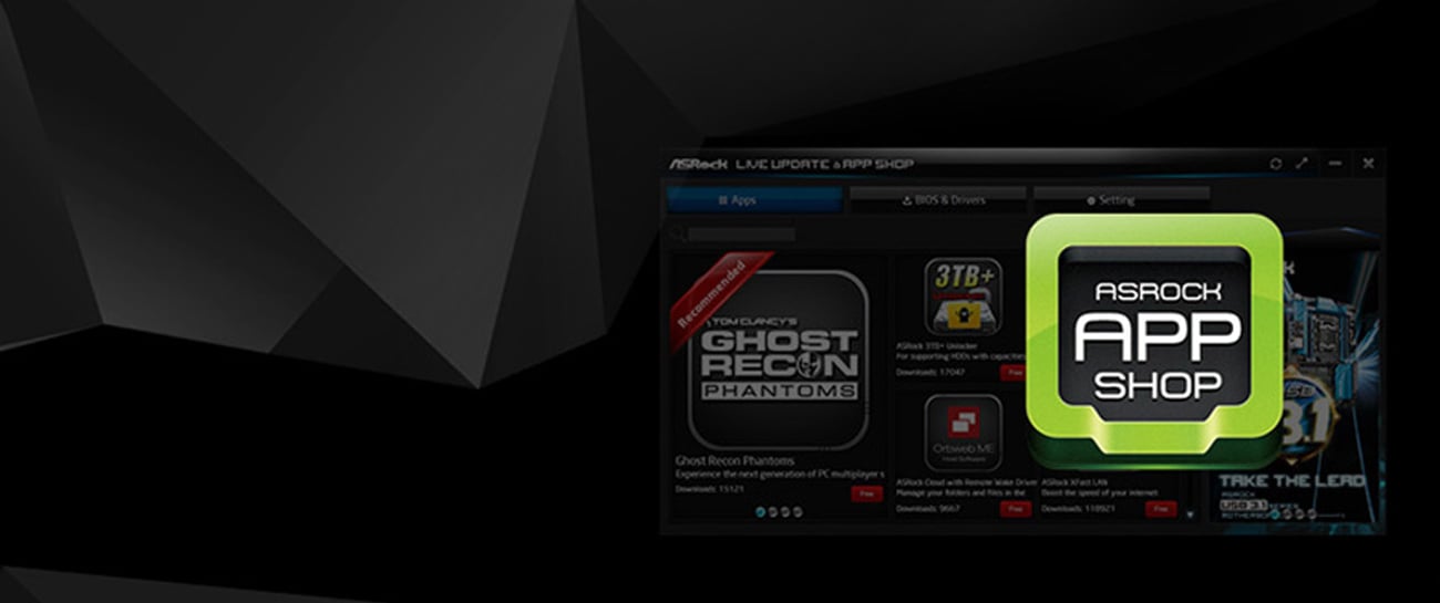 ASRock H110TM-ITX Live Update & APP Shop