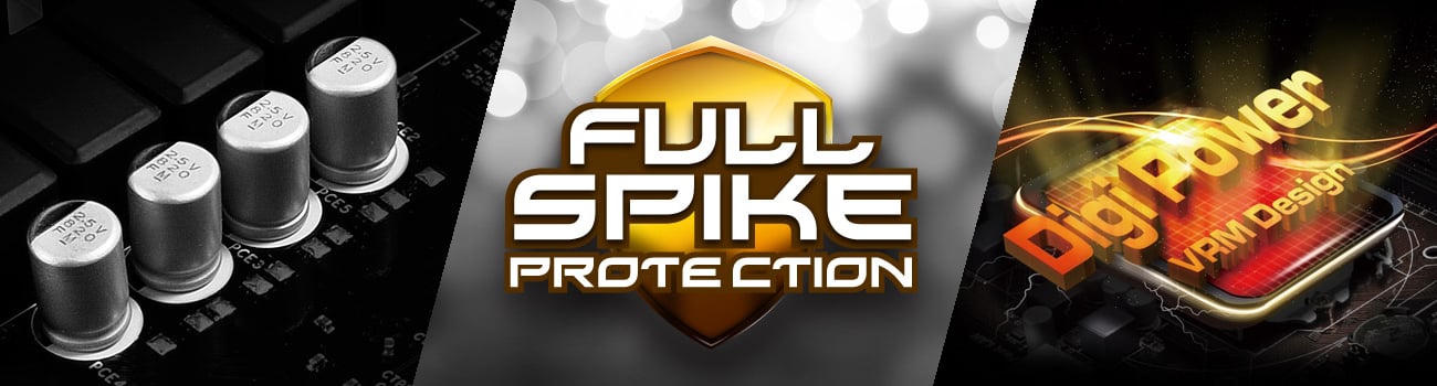 ASRock H110 PRO BTC+ Full Spike Protection